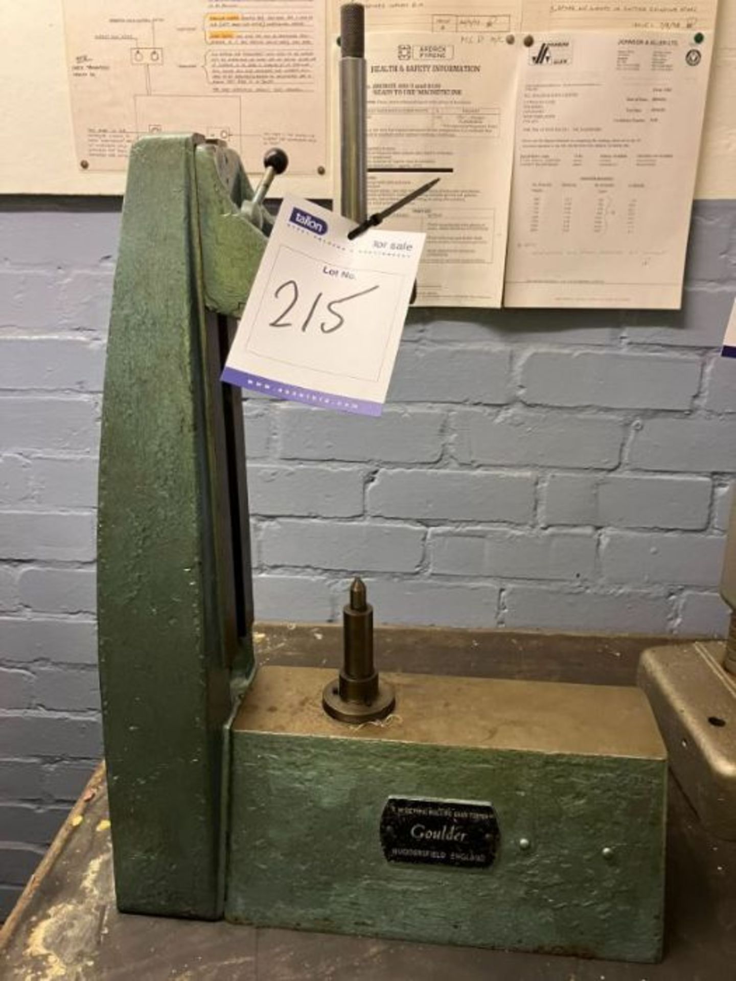 Goulder S type rolling gear tester