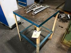 Steel table with spanners