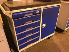 Mobile tool trolley and contents