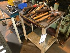 2 tables with assorted hand tools
