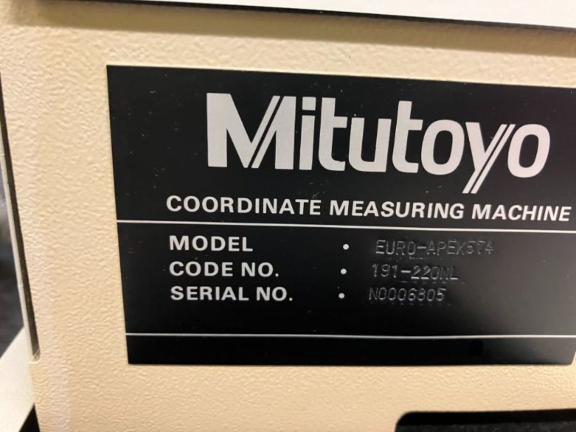 Mitutoyo Euro Apex 574 co-ordinate measuring machine - Image 5 of 7