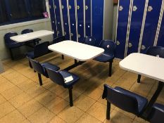 Canteen furniture 7 x 4-seat tables