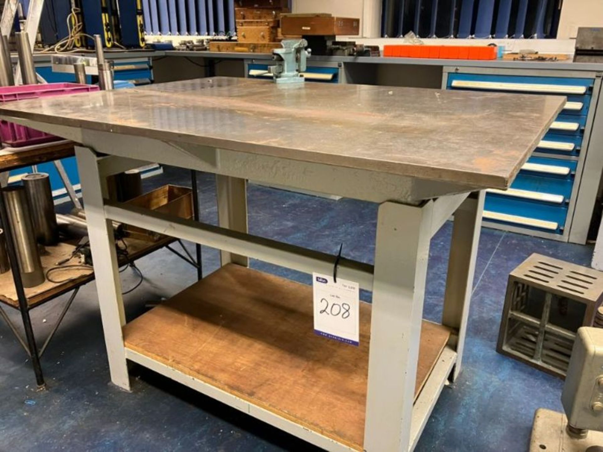 A 48" x 36" steel layout table