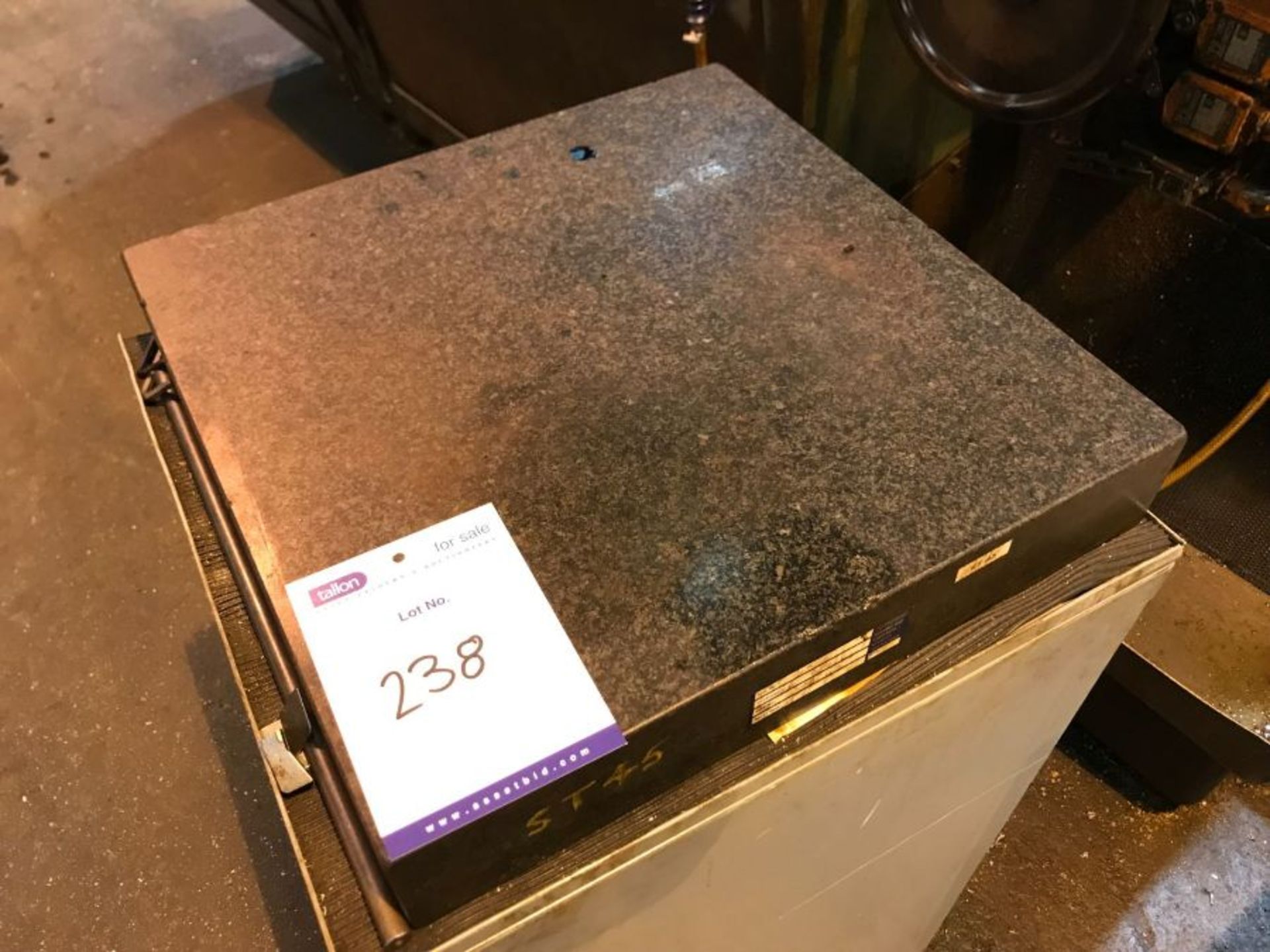 Granite surface plate 18" square