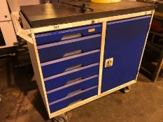 Mobile tool trolley and contents