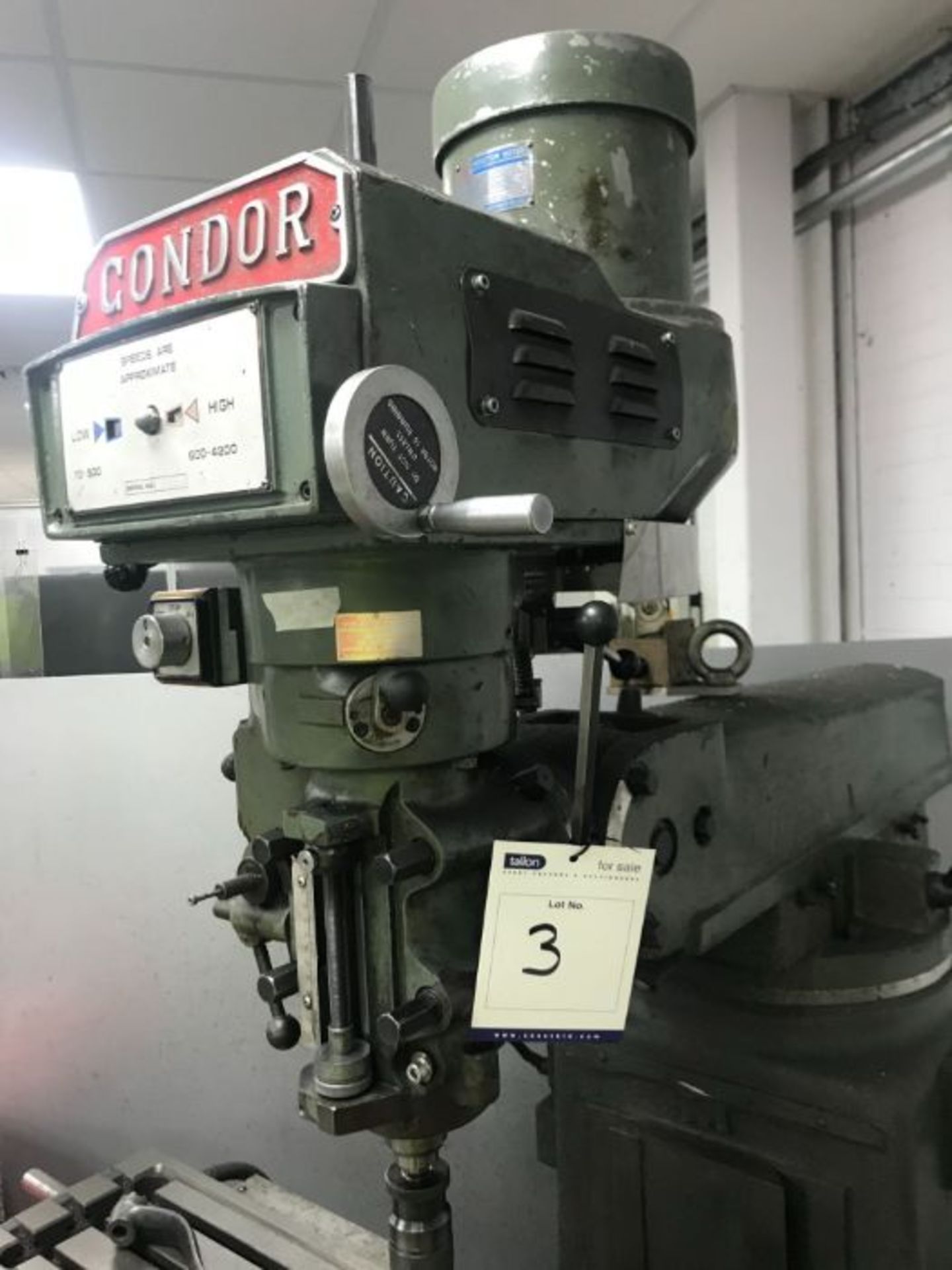 Condor 1050KV milling machine - Image 9 of 10