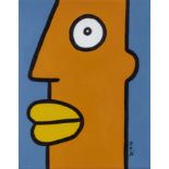 Thierry Noir (French 1958-), 'Champion II', 2016, acrylic on canvas, signed front, titled, and dated