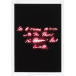 Tracey Emin (British 1963-), 'It's A Crime To Live With The Person You Don't Love', 2021, giclee