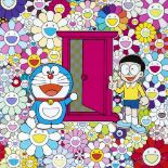 Takashi Murakami (Japanese 1962-), 'Anywhere Door (Dokodemo Door) In The Field Of Flowers', 2018,