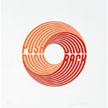 Gary Stranger (British), 'Pushback (Fluro)', 2020, screenprint in colours on wove paper, signed