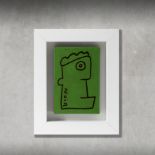 Thierry Noir (French 1958-), 'Light Green', 2020, unique acrylic on canvas from the Thierry Noir '