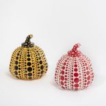 Yayoi Kusama (Japanese 1929-), ‘Pumpkin (Yellow & Black and Red & White)’, 2016, two cast resin