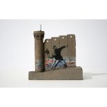 Banksy (British 1974-), 'Walled Off Hotel - Four-Part Souvenir Wall Section With Watch Tower (Flower