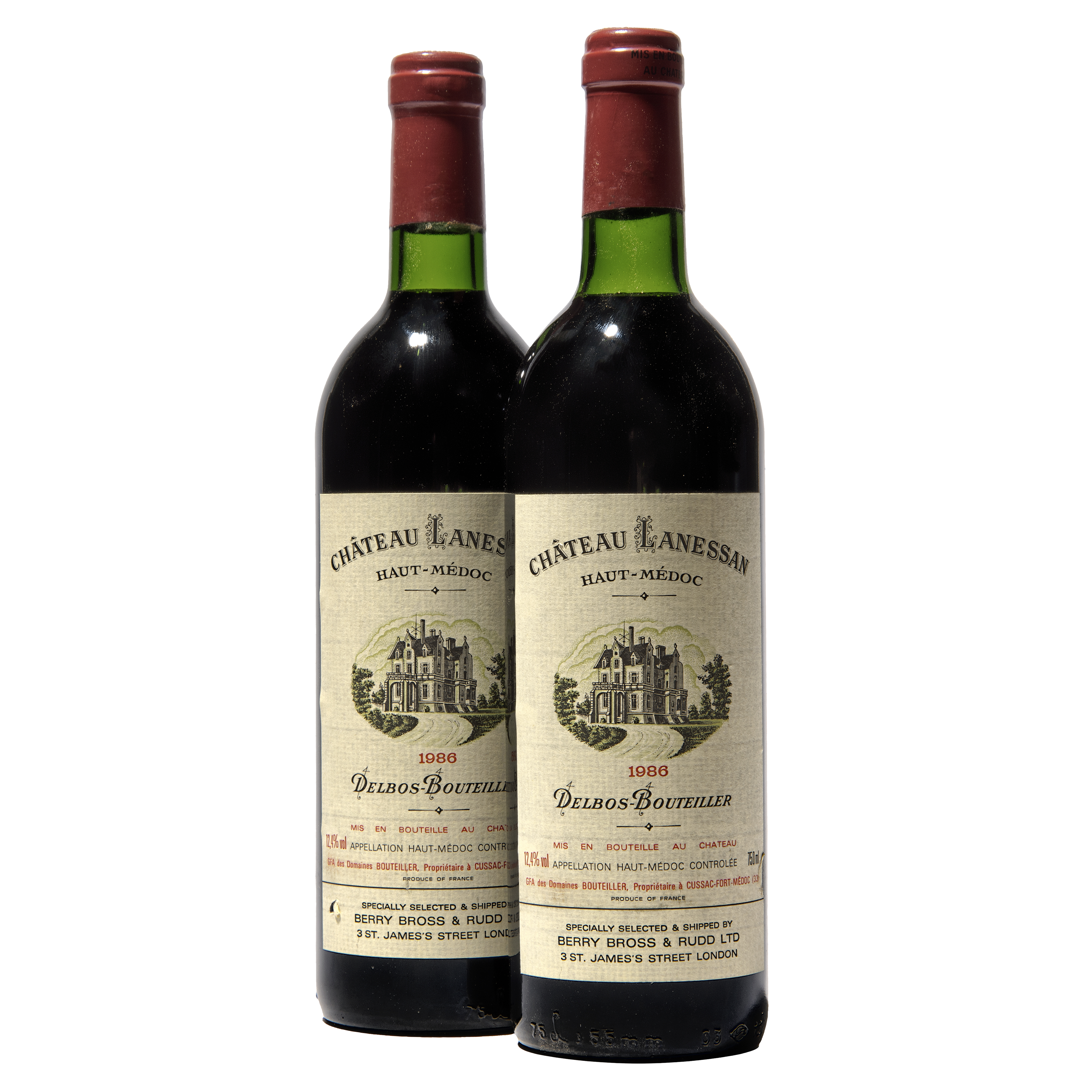 12 bottles 1986 Ch Lanessan