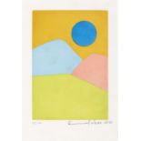 Etel Adnan (Lebanese 1925-2021), 'L'Apocalypse Arabe (The Arab Apocalypse)', 2020