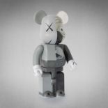 Kaws (American 1974-), 'Dissected Companion Bearbrick 400% (Grey)', 2010