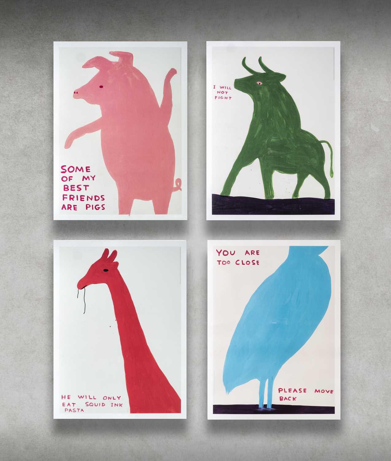 David Shrigley (British 1968-), 'Animal Series', 2020