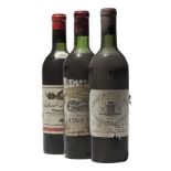 8 bottles Mixed 1961 Bordeaux