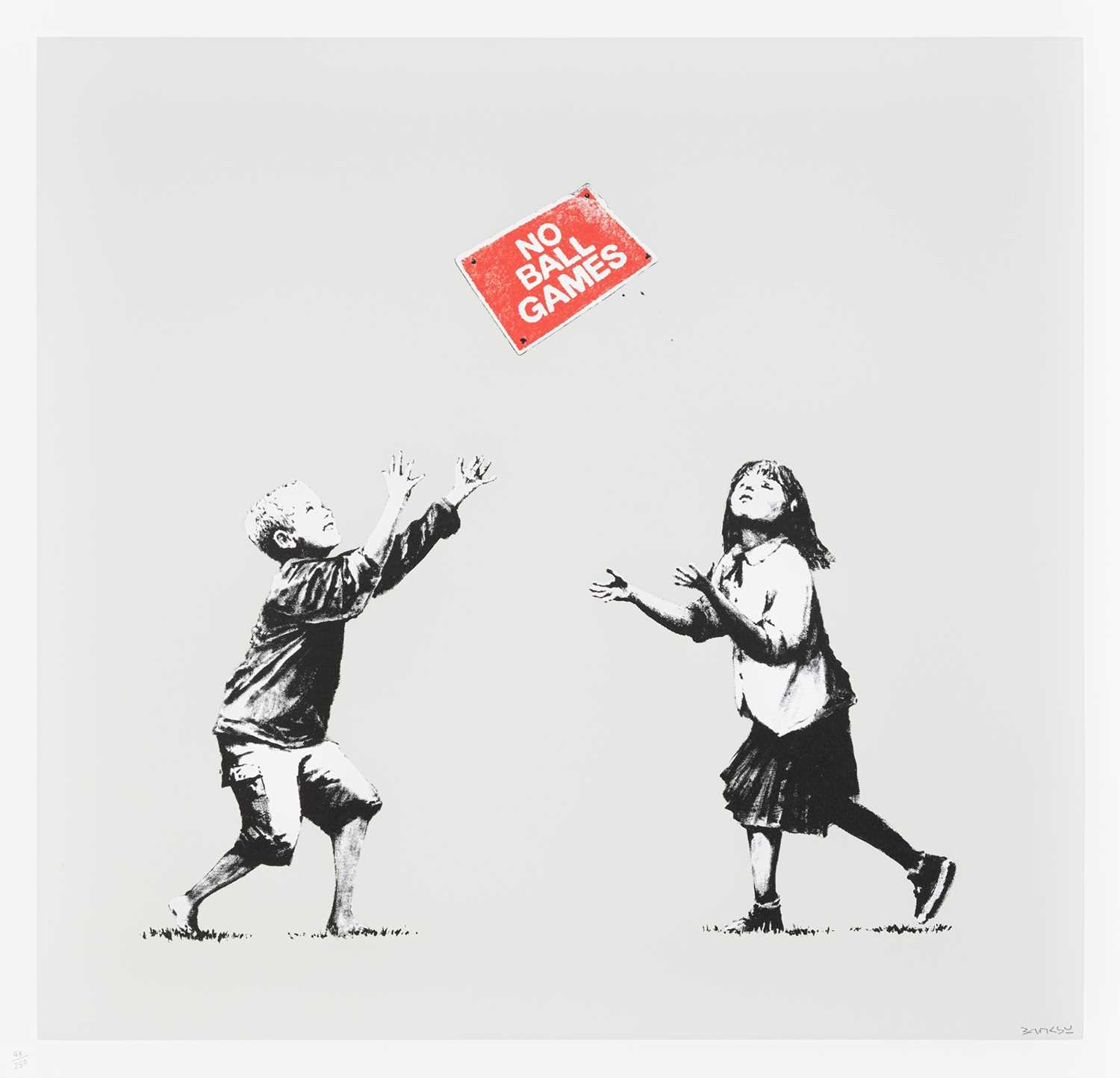 Banksy (British 1974-), 'No Ball Games (Grey)', 2009