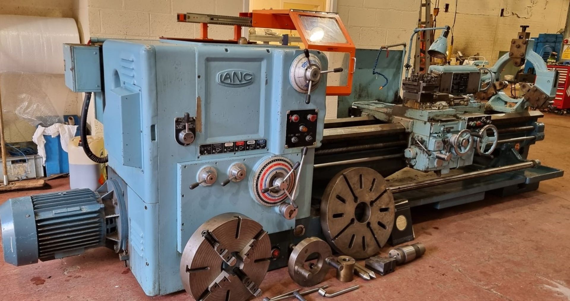 Lang 25 D Electrofeed Straight Bed Lathe - Image 3 of 8