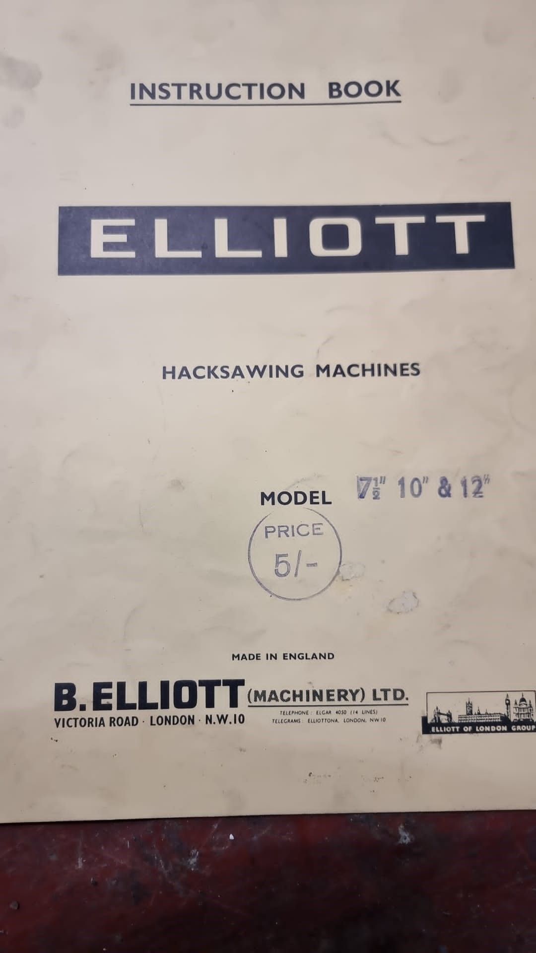 Elliot 10" Powered Hacksaw - Image 8 of 8