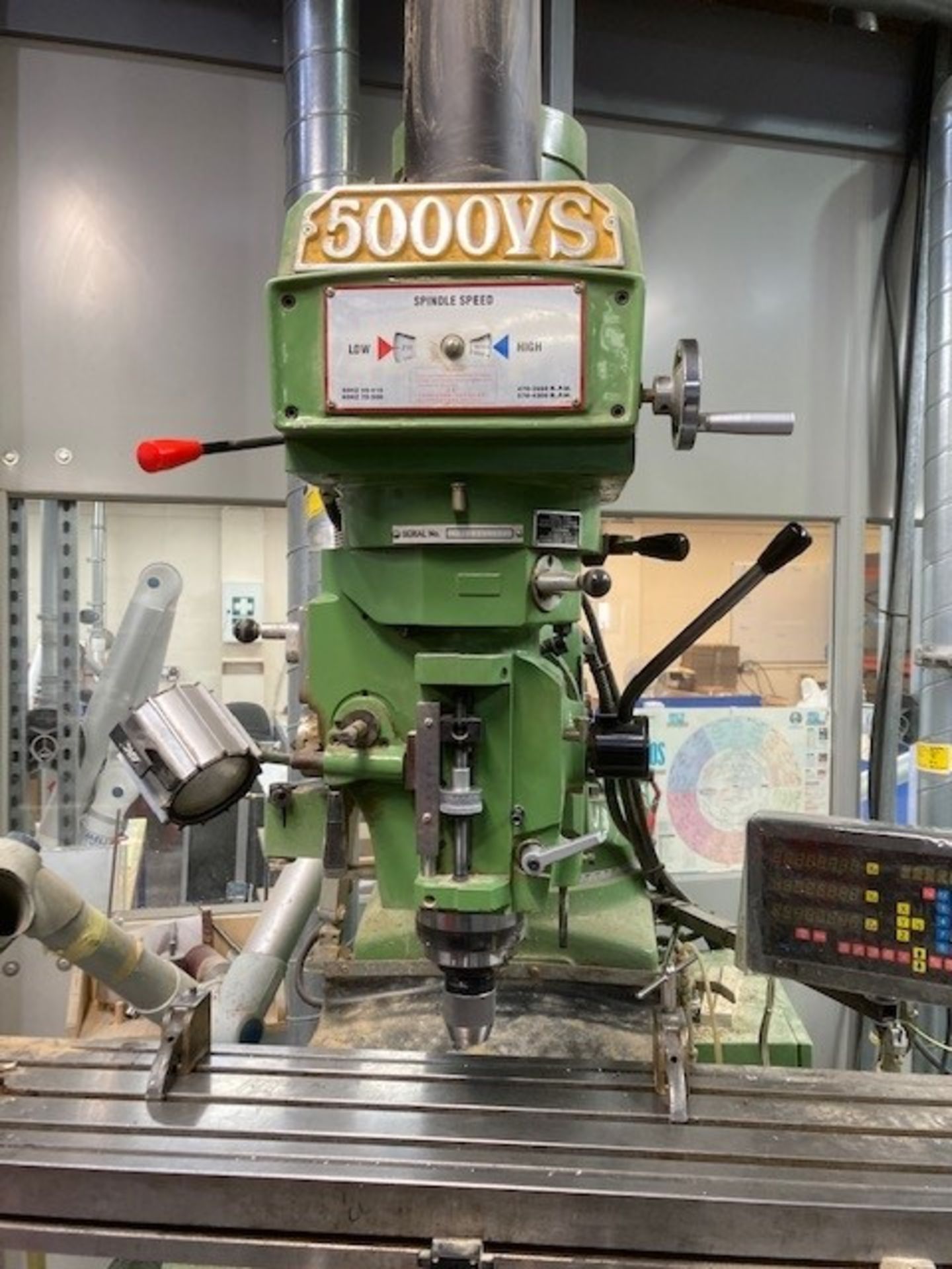 Europa Milltech 5000VS Heavy Duty Turret Mill - Image 4 of 14