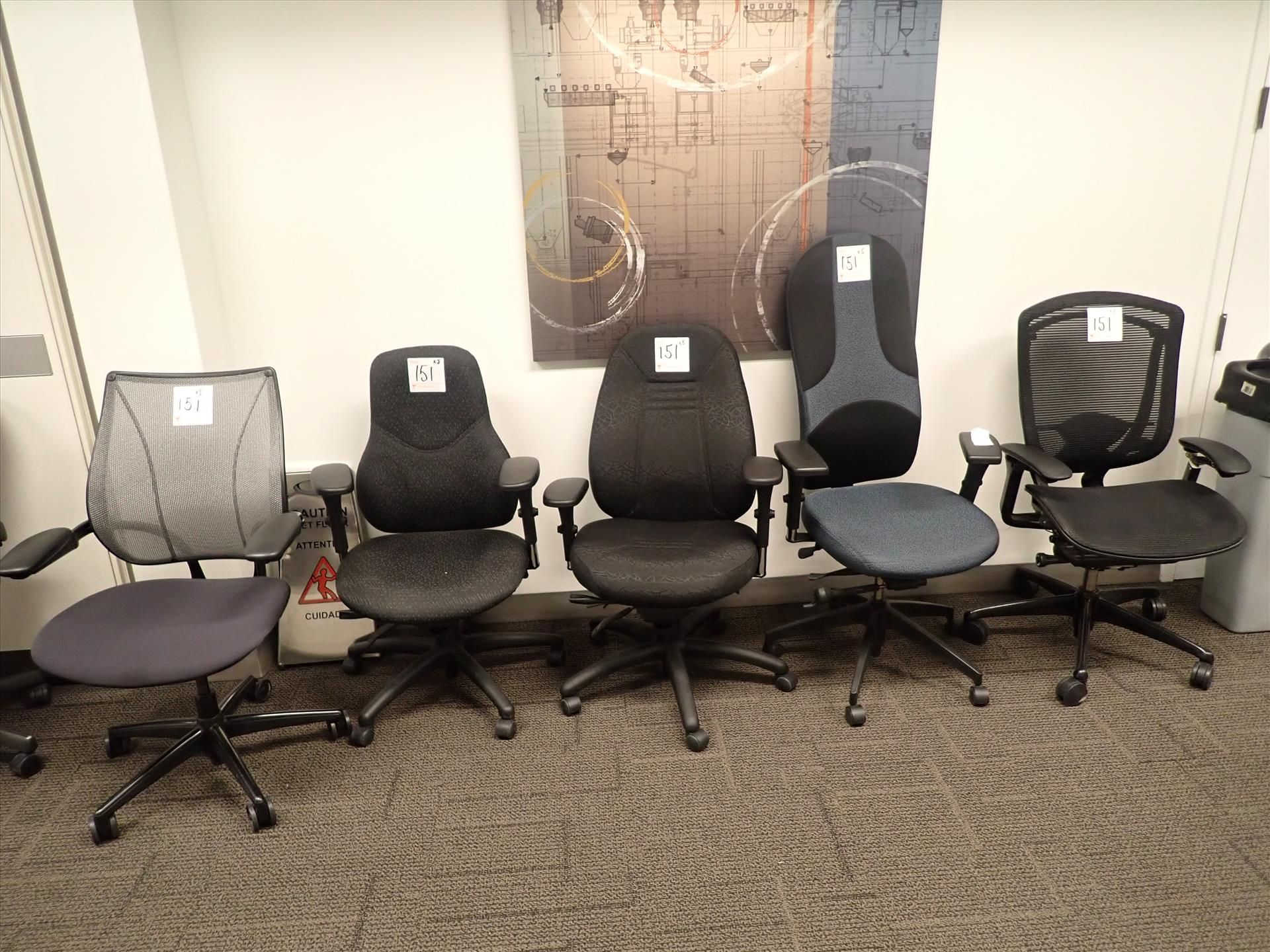 (5) misc. task chairs (Floor 11) (Qty 5)