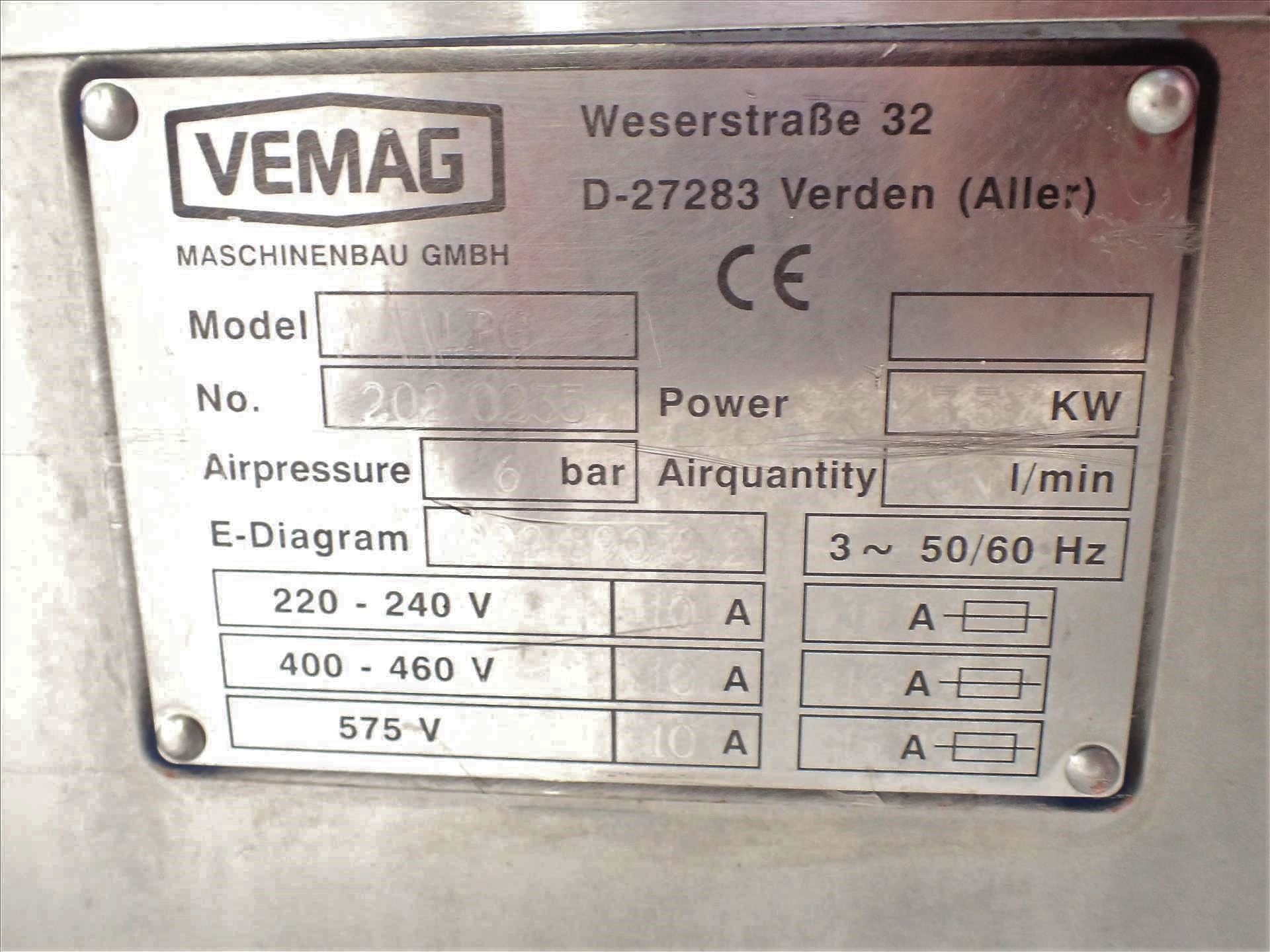 Vemag sausage linker, mod. LPG-202, ser. no. 2020235, 3.5 kW - Image 4 of 4