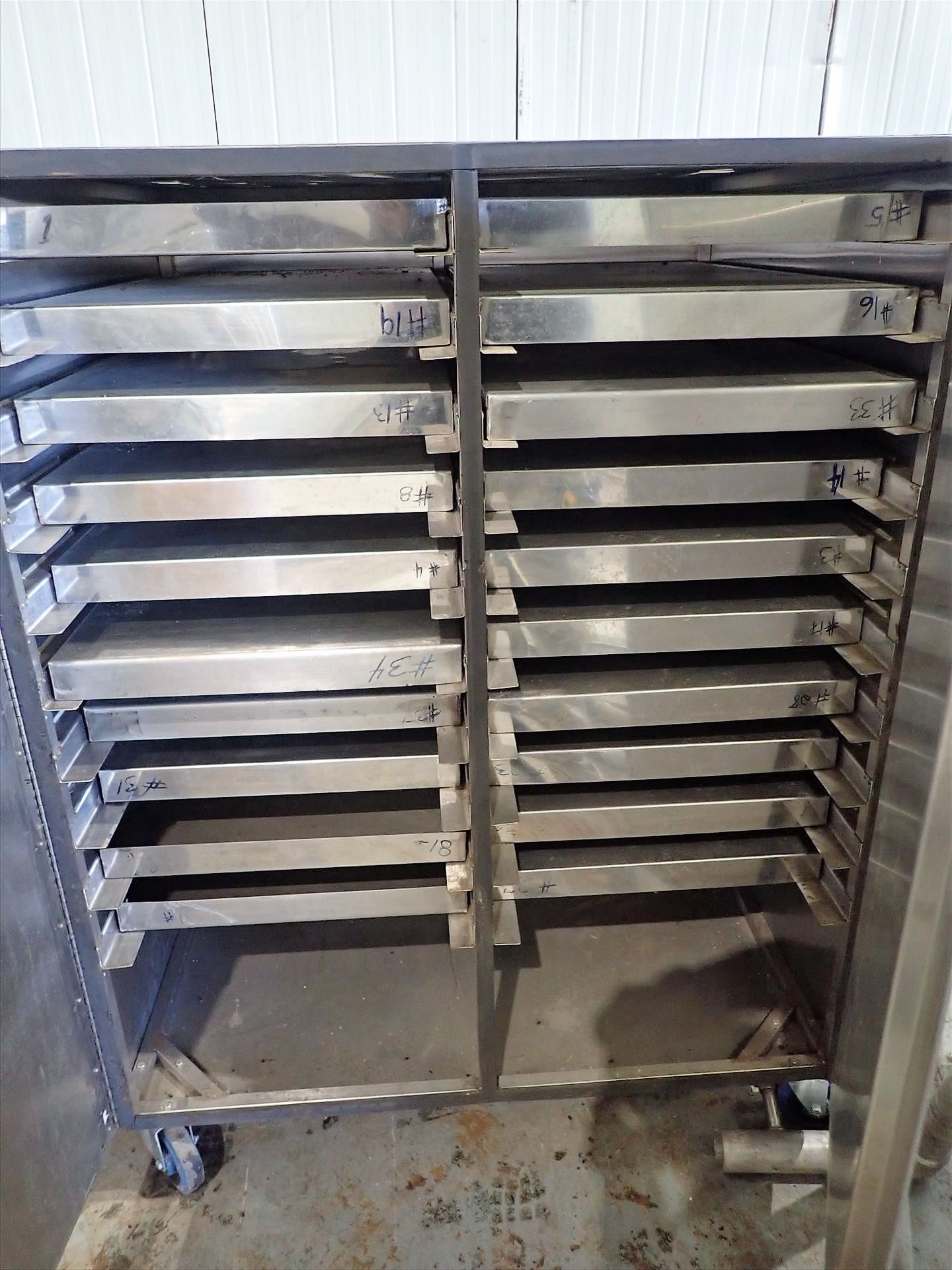 Devine Vacuum Shelf Dryer c/w stainless steel pans and (2) s/s storage cabinets - Image 6 of 6