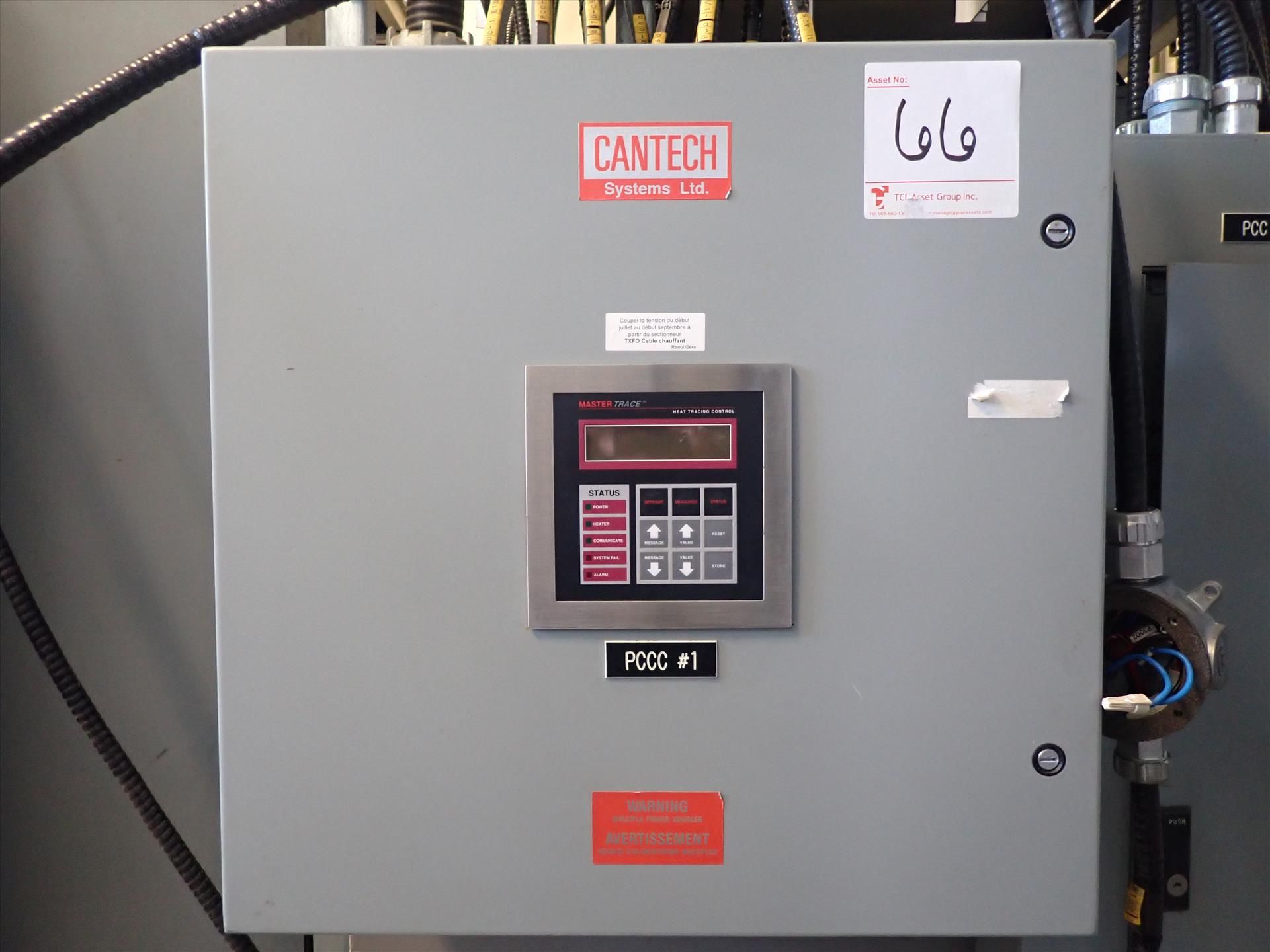 Cantech MasterTrace heat tracing control panel
