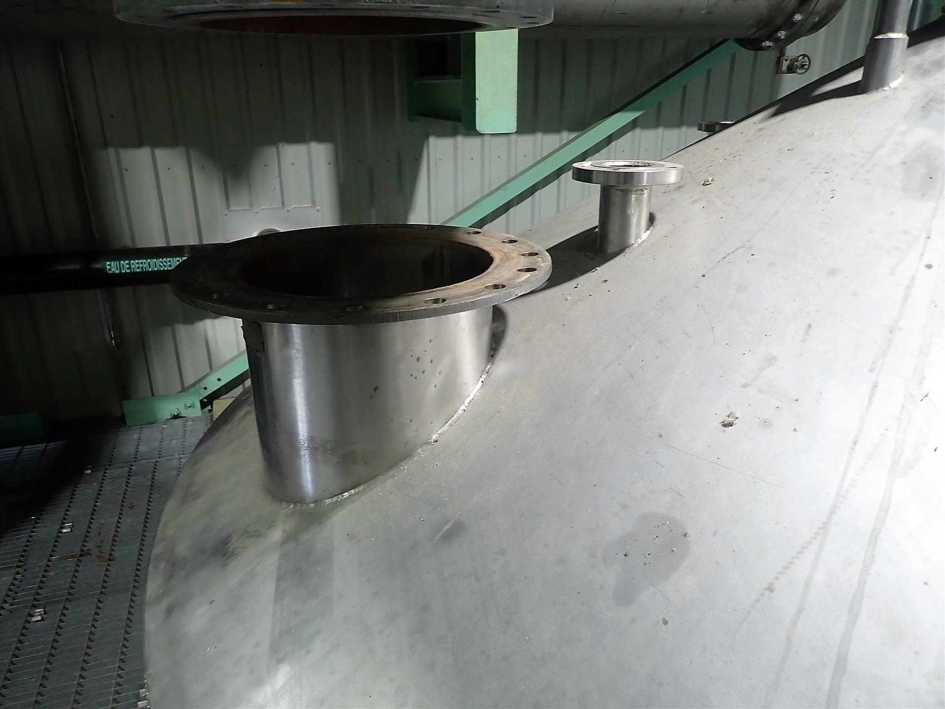 Inox-Tech Jacketed Tank 5400 gal., Stainless Steel, vertical. Internal rated 15 psi at 130 degrees - Image 4 of 11