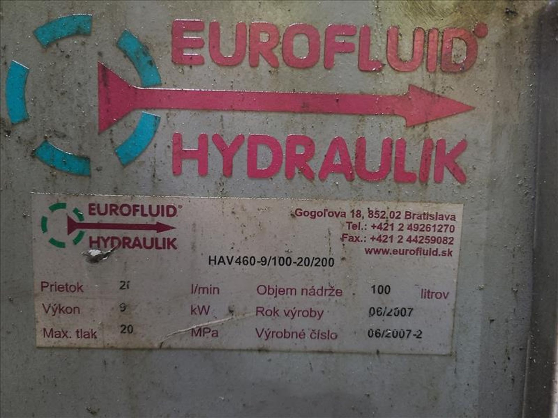 Eurofluid Hydraulic Pack - Image 3 of 3