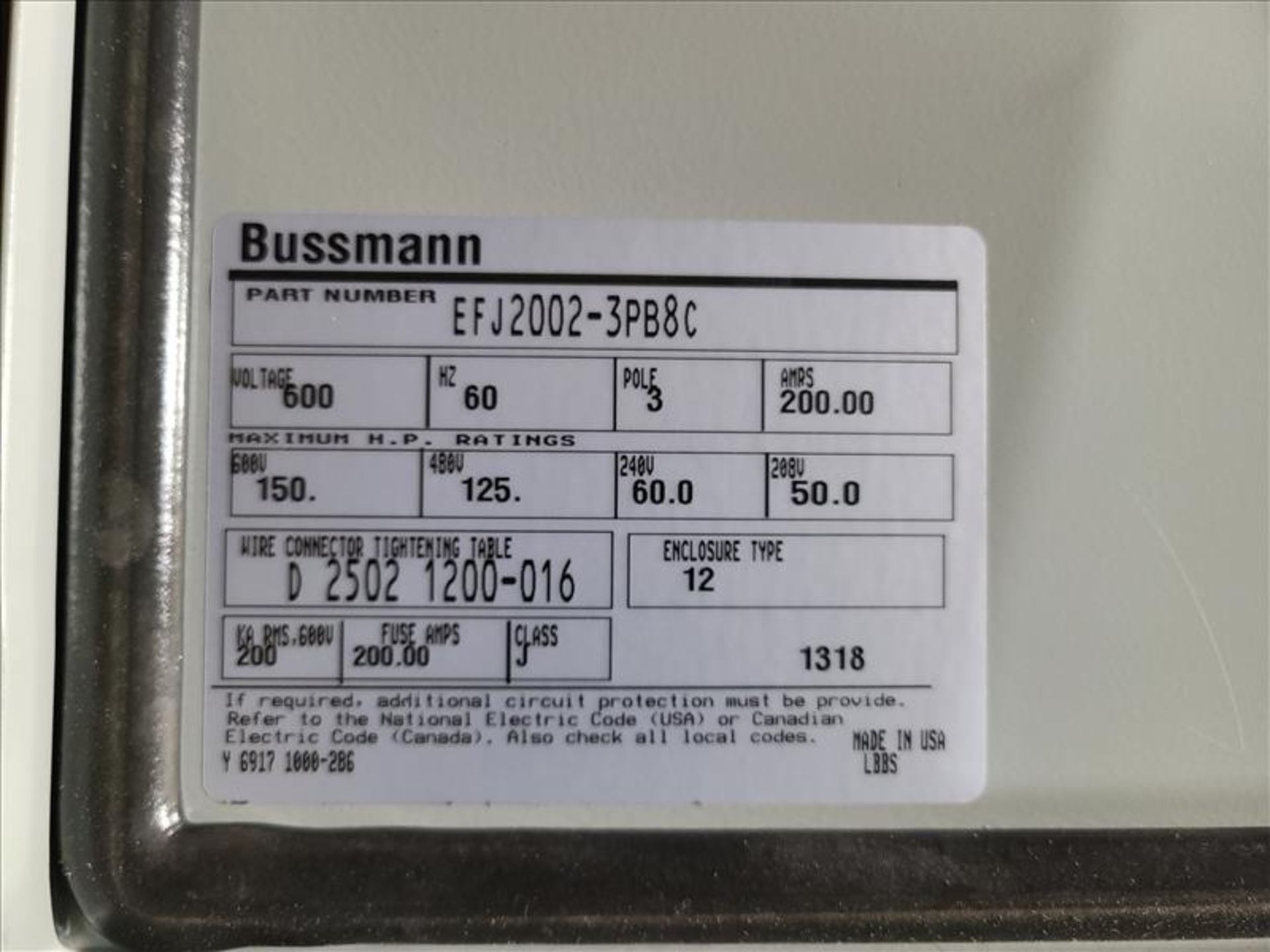 Bussmann Fusebox - Image 3 of 3