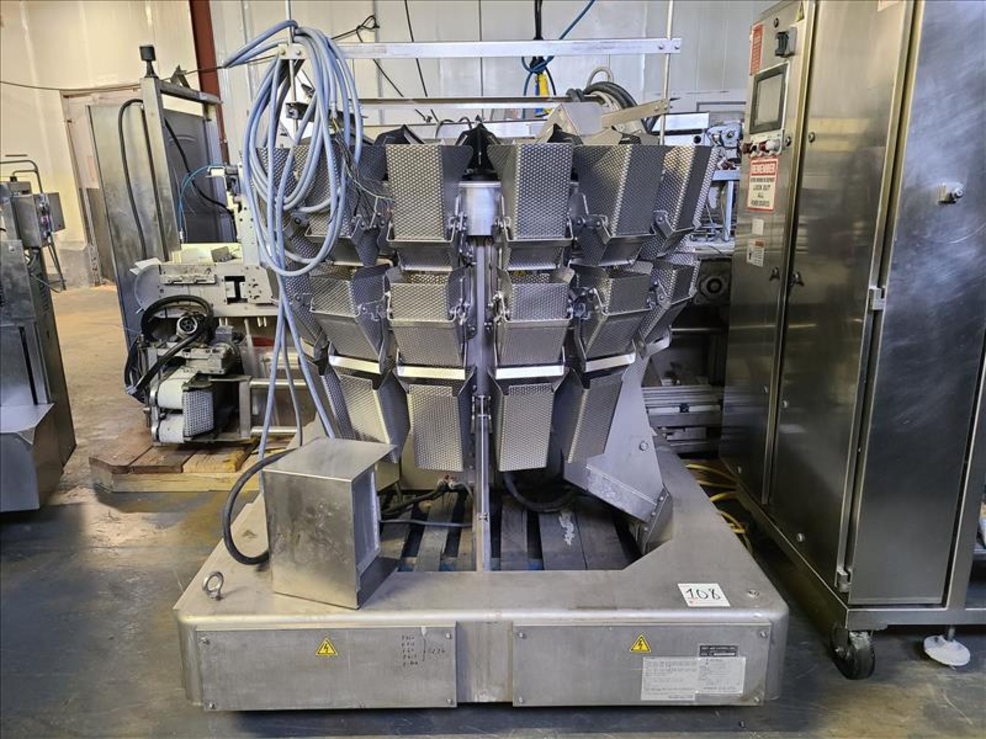 Ishida Multihead Weigher, w/stand and extra buckets