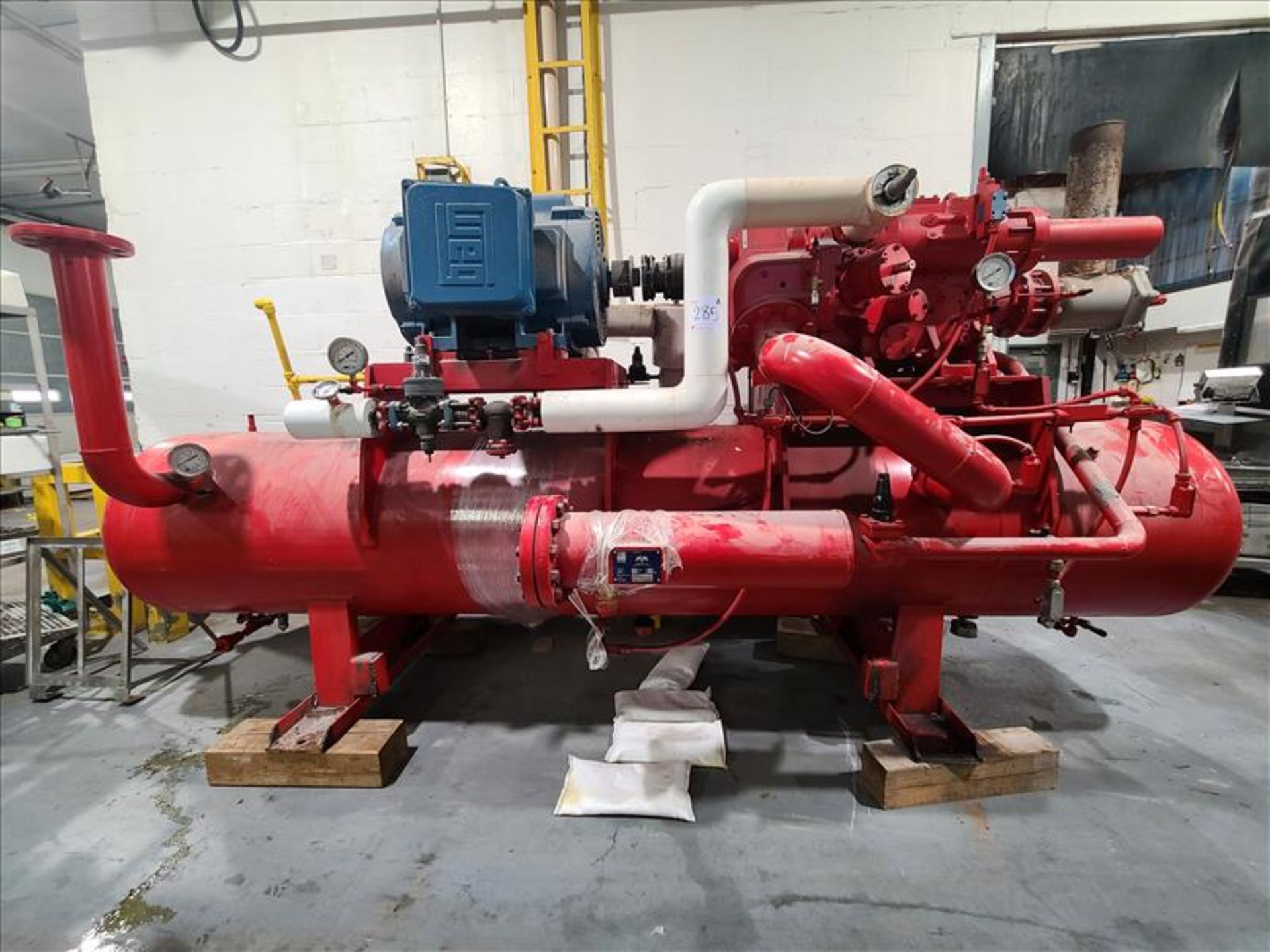 M&M Refrigeration Ammonia Compressor, 300 PSIG