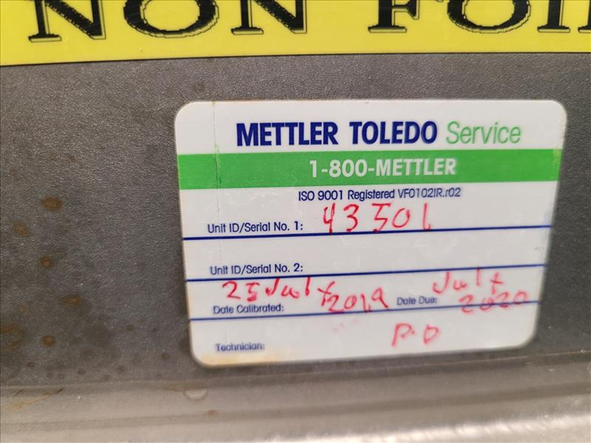 (2) Mettler Toledo metal detectors, model Safeline, 15 3/4 in. x 6 in. and 17 1/2 in. x 7 in. - Image 5 of 5