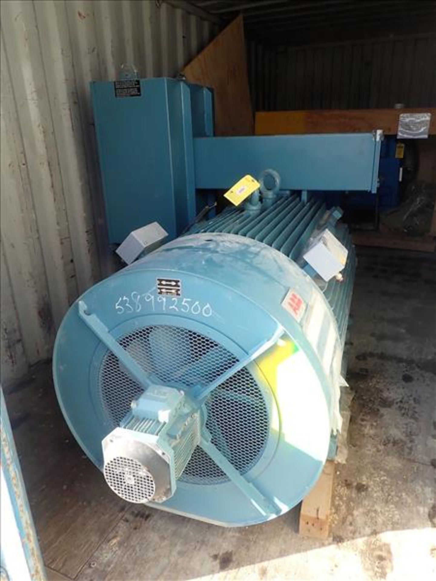 ABB 905hp Motor, mod. HXR450LL6 (Tag No. 4822) [Sea Container 810860-6] {Location Hallnor}