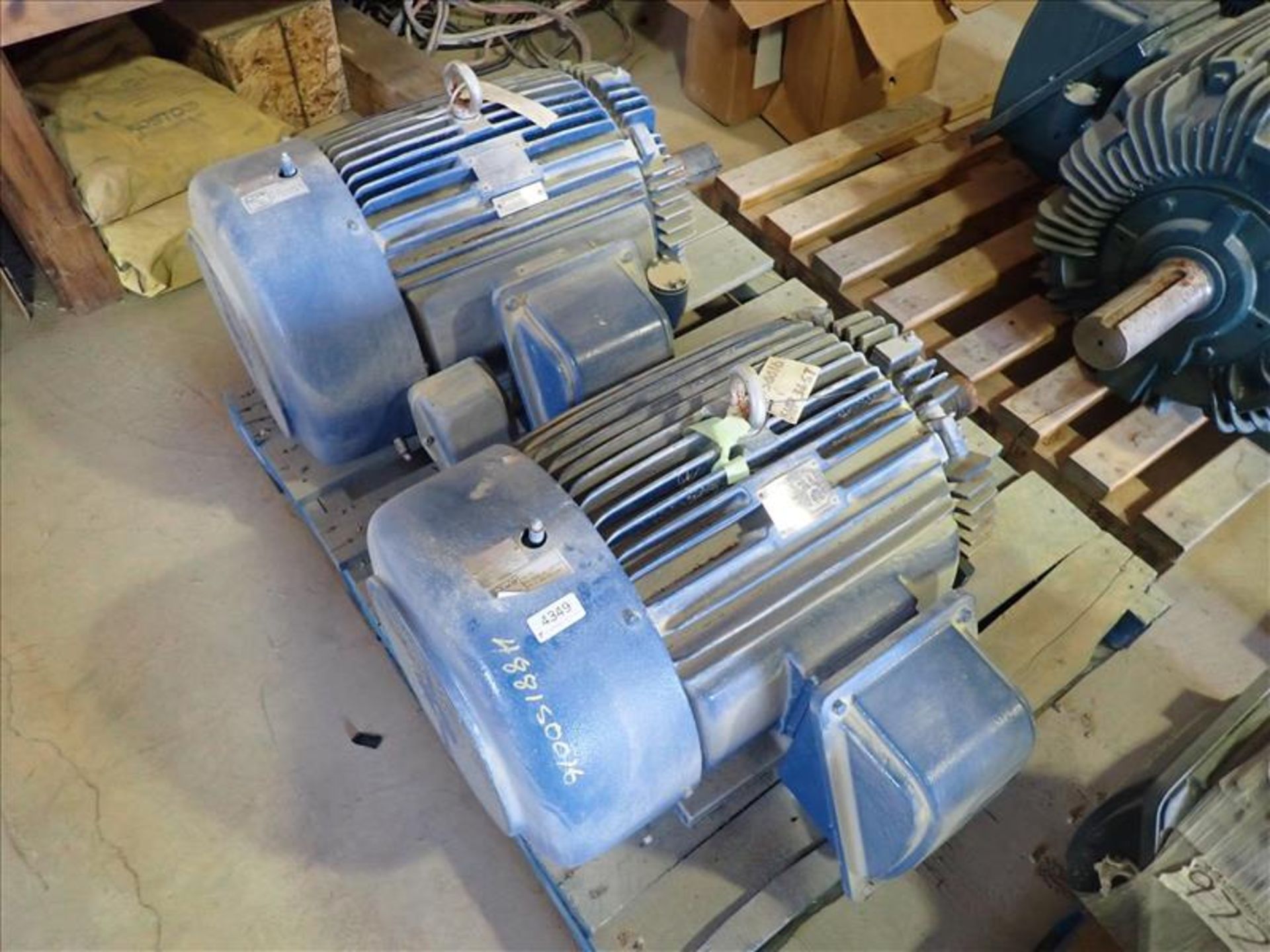 (2) Teco-Westinghouse 75/75hp Motors (Tag No. 4963) [Sea Container 513412-9] {Location Hallnor}