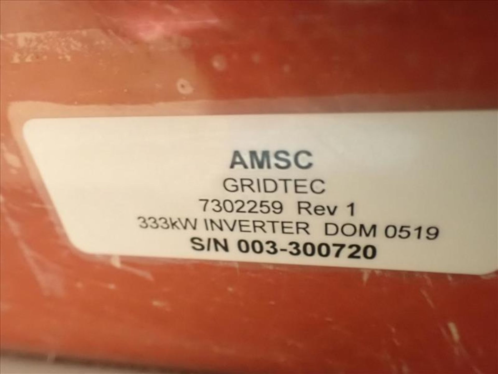 (18) AMSC Gridtek Inverters DOM0519 (Tag No. 4640) [Sea Container 492150-5] {Location Hallnor} - Image 3 of 5