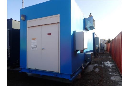 Electric-House (VDW23), 20 ft. x 9 ft, skid-mounted, lighting and sprinkler system, incl: ABB - Image 1 of 8