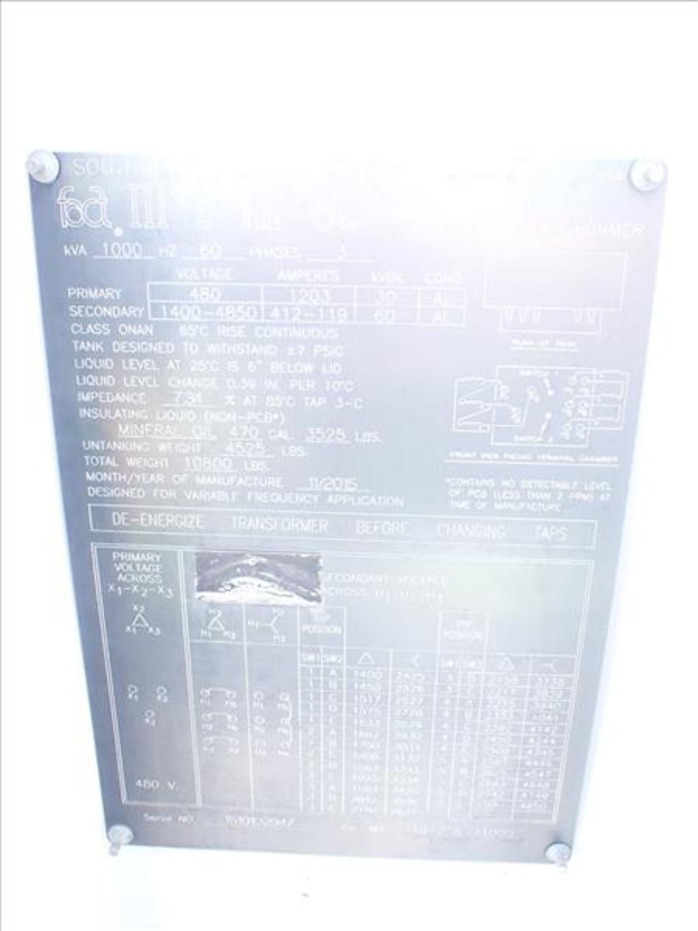 Baker Hughes Electrical Skid (2014), incl.: Baker Hughes ElectroSpeed 3 Centrilift Variable - Image 4 of 6