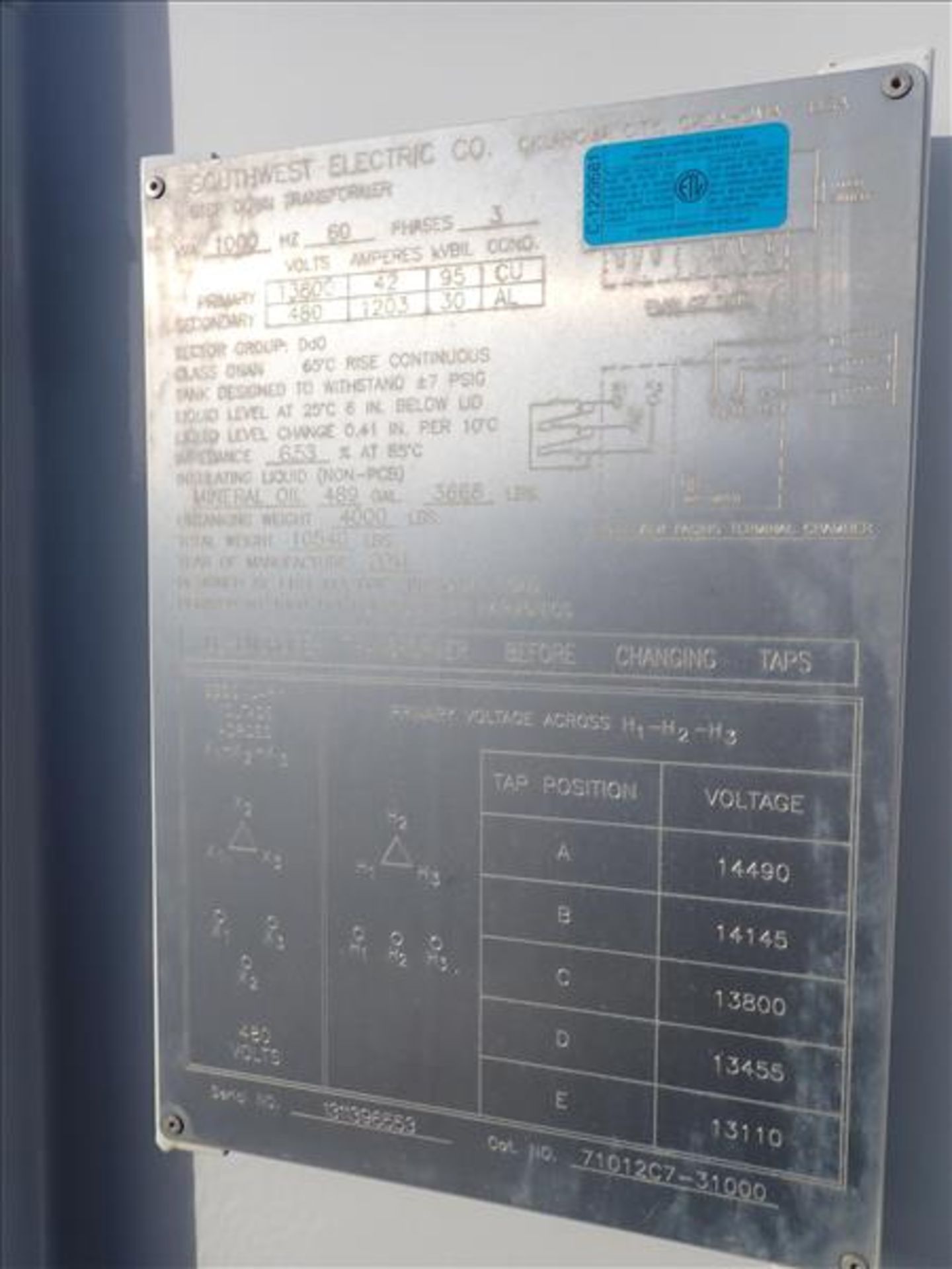 Baker Hughes Electrical Skid (VDW27/2014), incl.: Baker Hughes ElectroSpeed 3 Centrilift Variable - Image 4 of 6