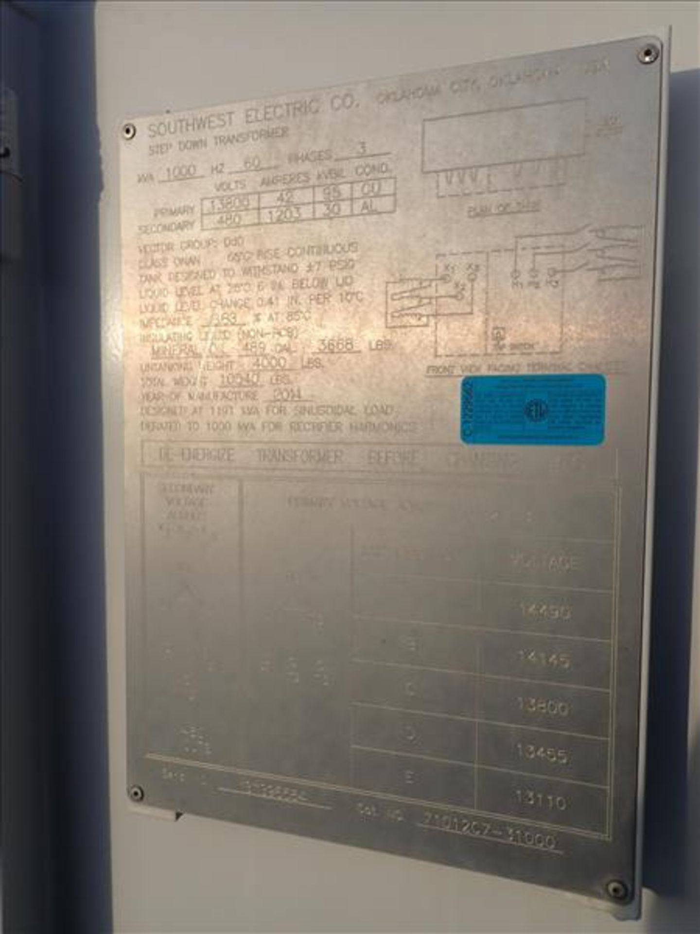 Baker Hughes Electrical Skid (VDW31/2014), incl.: Baker Hughes ElectroSpeed 3 Centrilift Variable - Image 6 of 6