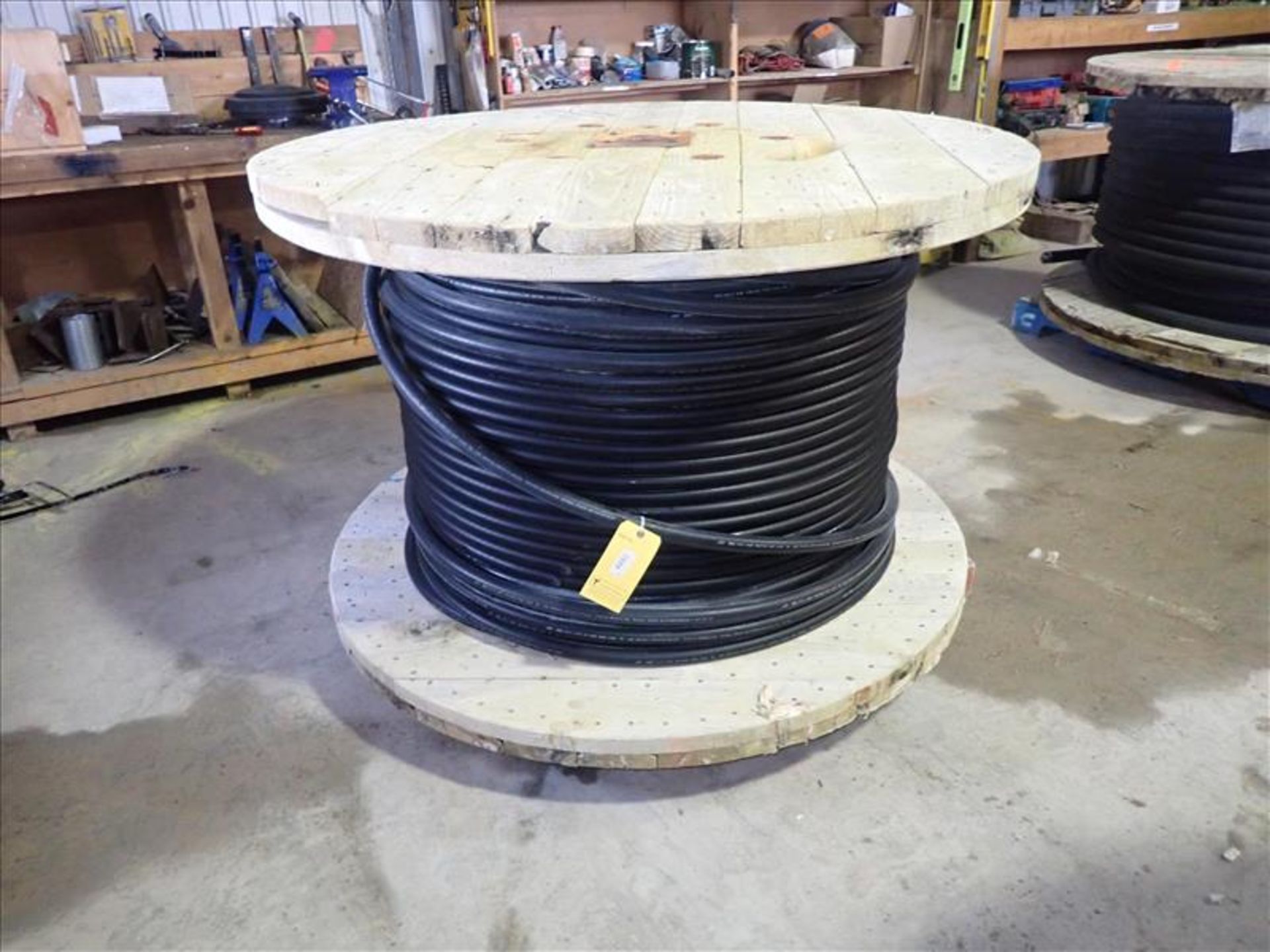 Partial Cable Reel; Prysmian Double Seal Cable TRXLPE 90C 7.11mm 280MLS 1/0 AWG Blocked Strand CPT