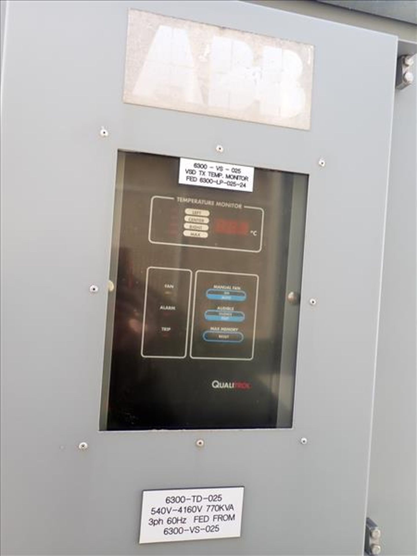 ABB Drive Isolation Transformer, ser. no. 1LUB-TX12053002 (2013), 770KVA, 60Hz, 3Ph, 540V, 753A (Tag - Image 3 of 4