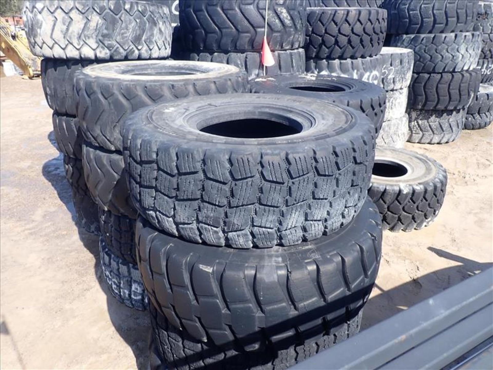 (8) Used Tires, 27.00R49 (Tag No. 4075) [Sea Container N/A] {Location Moosonee}