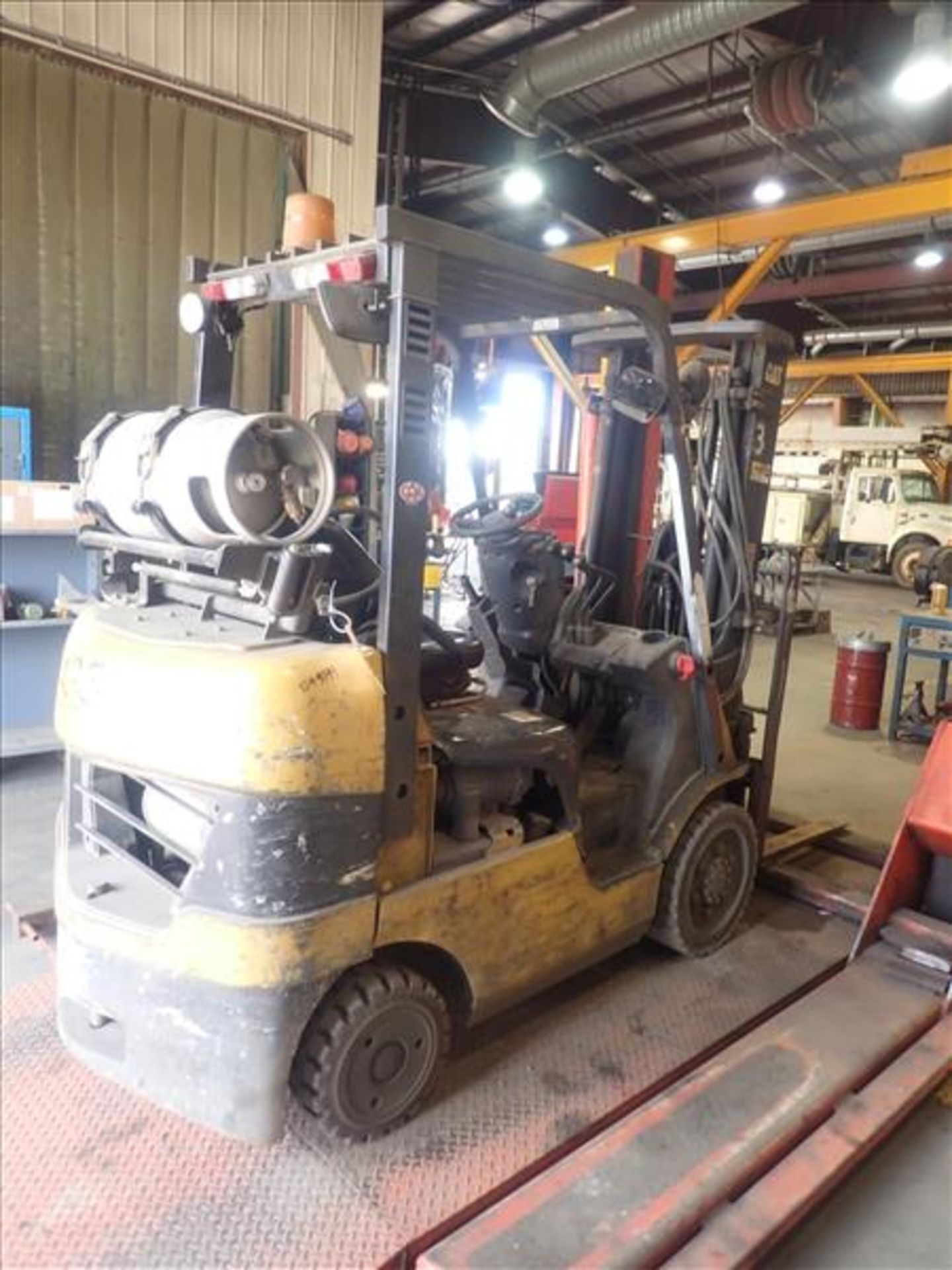 CAT forklift truck, mod. C5000, ser. no. N/A, propane, 2-stage, hour meter reads N/A (Tag 9099 Loc