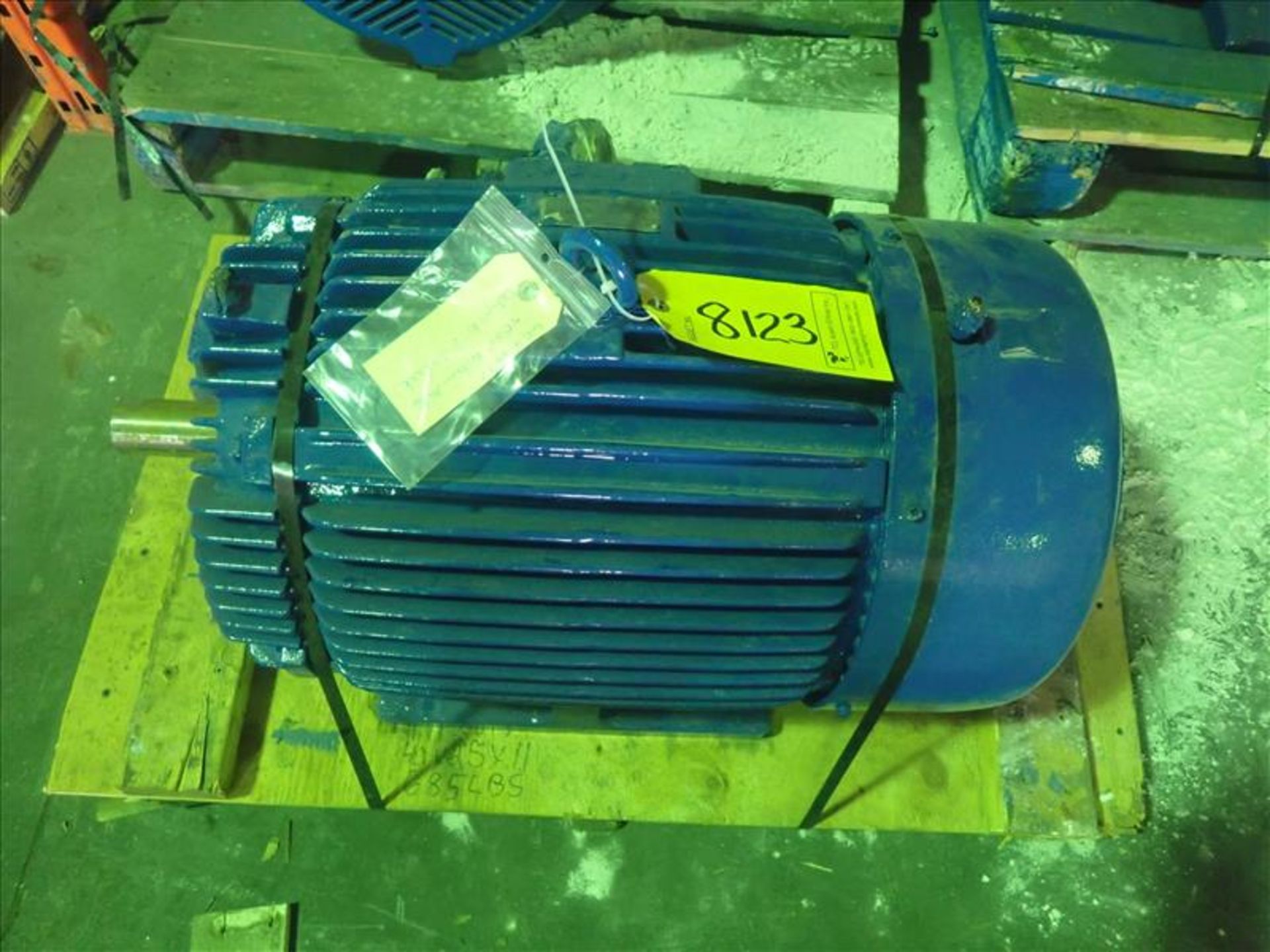 Teco Westinghouse electric motor, 50 hp (Tag 8123 Loc WH Modified)