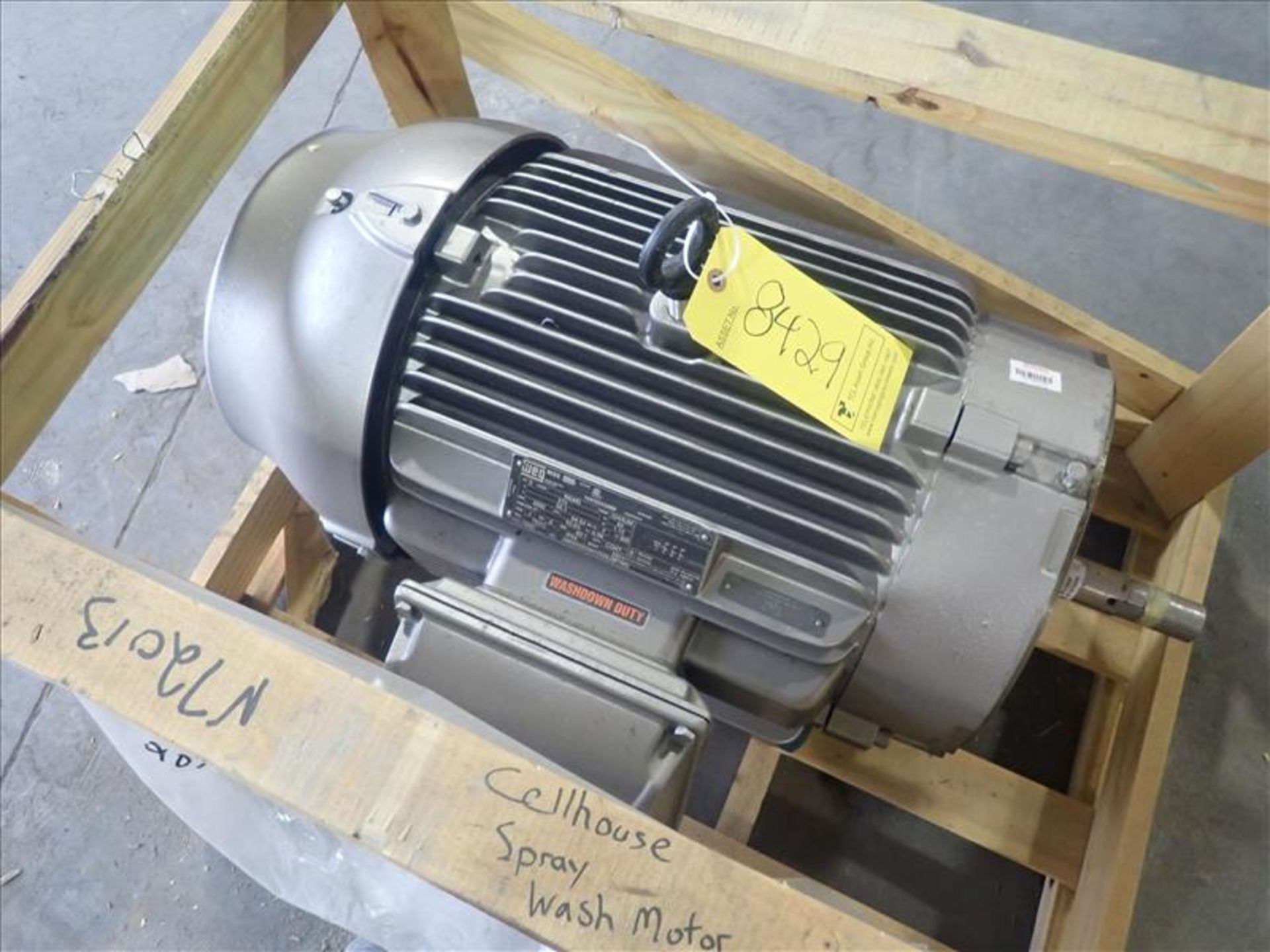 WEG electric motor, 60 hp NEW (Tag 8429 Loc WH Modified)