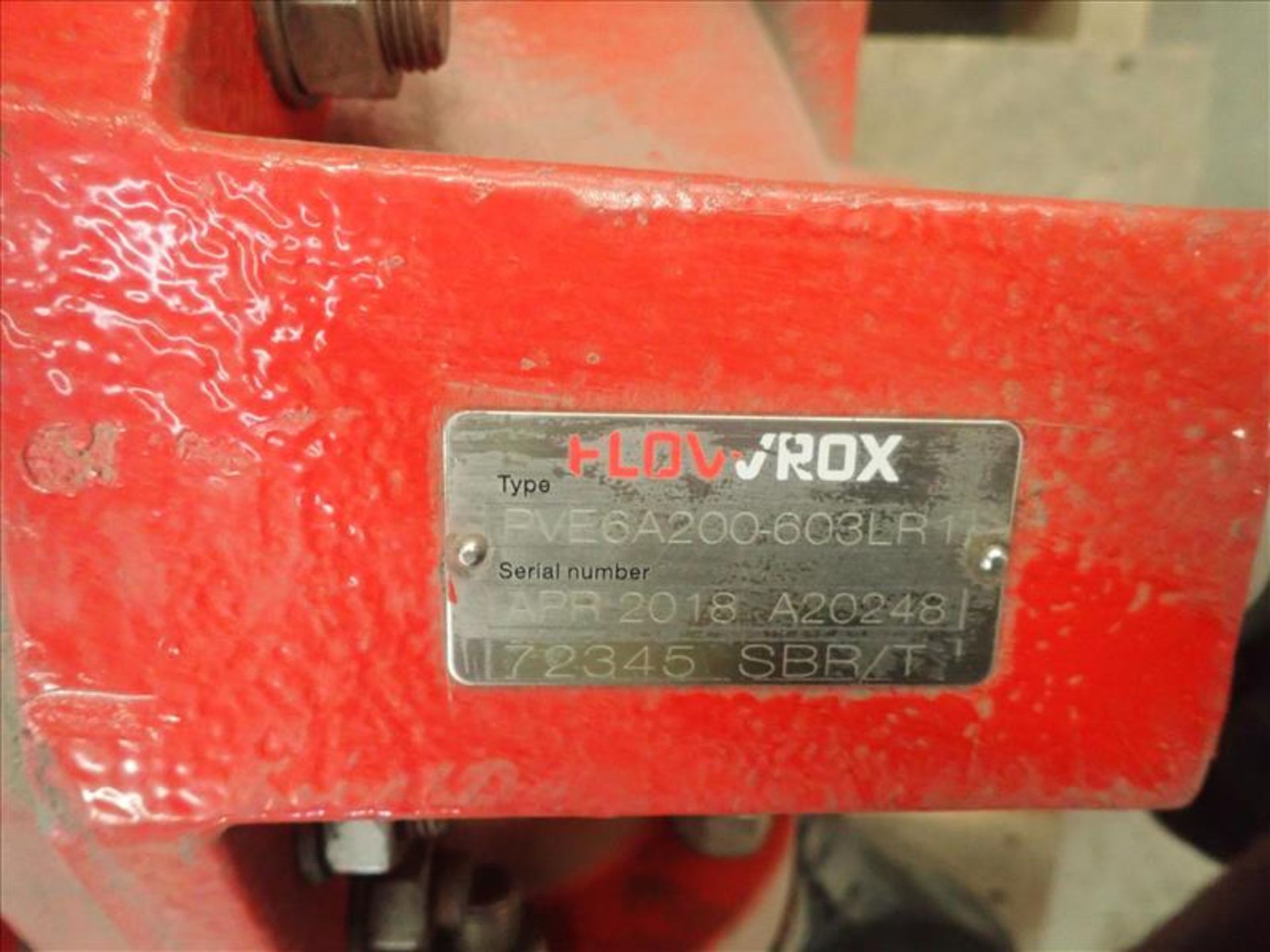 FlowWorx actuated pinch valve, mod. PVE6A200-603LR1, 6 in. dia. (Tag 8945 Loc WH North) - Image 2 of 2